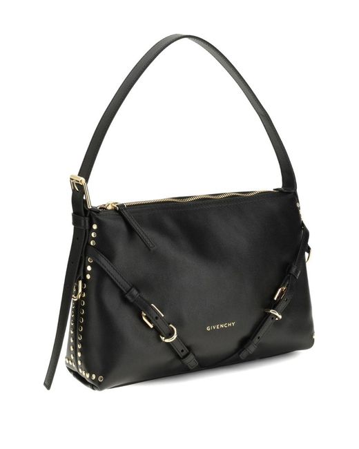 Givenchy Black Voyou Mini Leather Shoulder Bag
