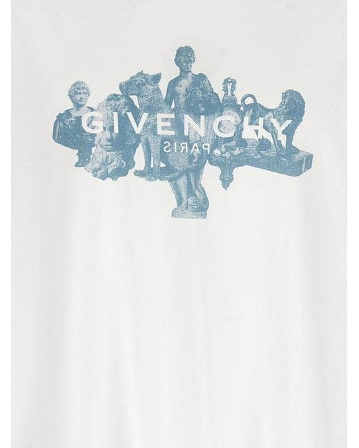 Givenchy White T-Shirt With Print for men