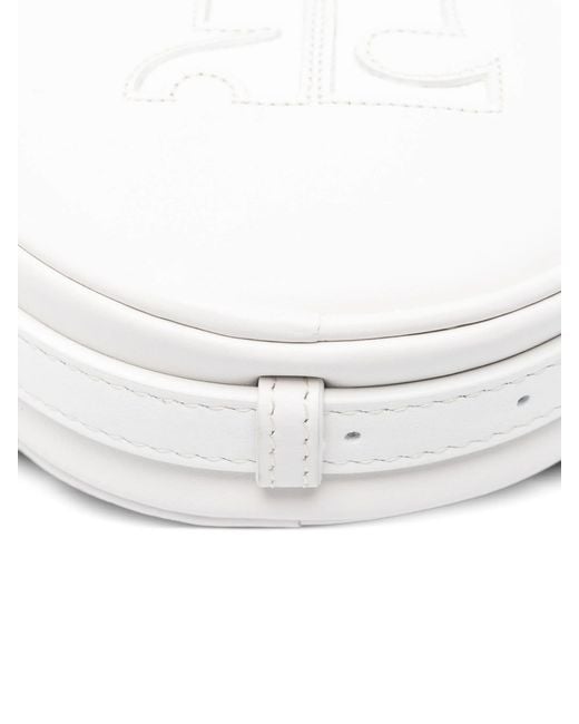 Courreges White Reedition Circle Bag