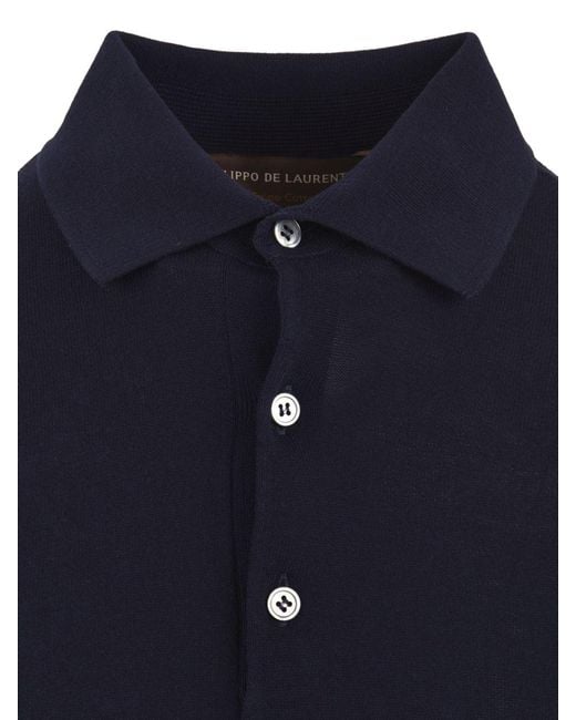 Filippo De Laurentis Blue T Shirts And Polos