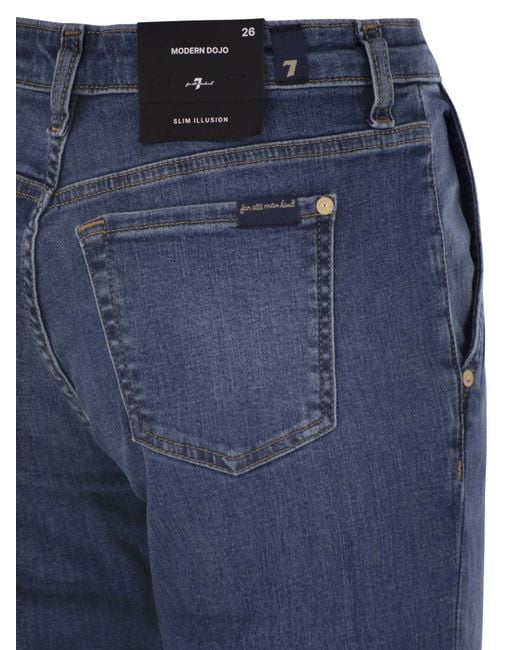7 For All Mankind Blue Modern Dojo
