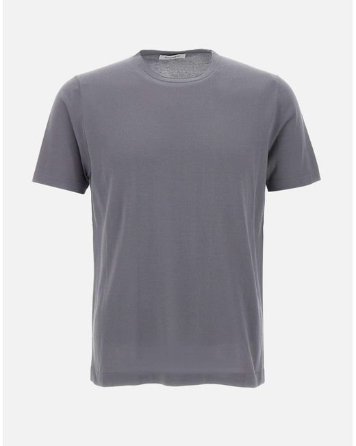 Kangra Graues Baumwoll-T-Shirt in Gray für Herren