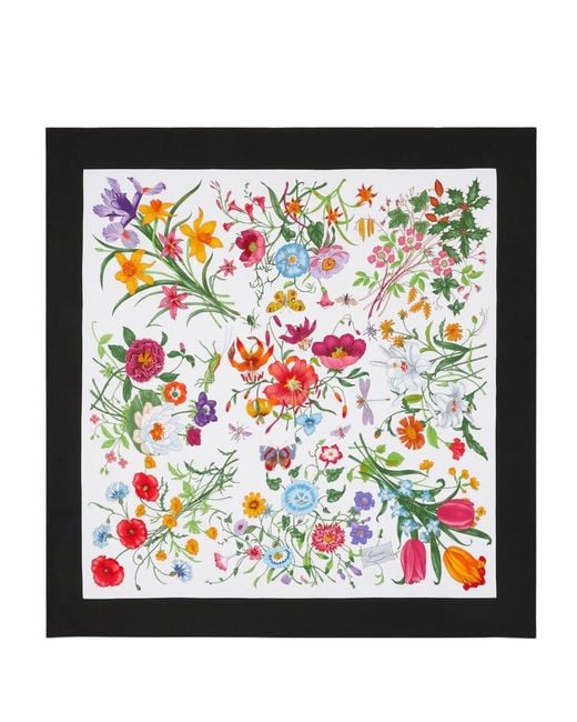 Gucci Black Silk Scarf
