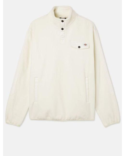 Dickies Port Allen Fleece in het White voor heren