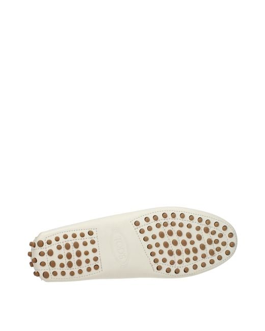 Tod's Natural Moccasins/Mousse Leather