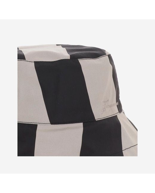 Jacquemus Black Bucket Hat With Logo
