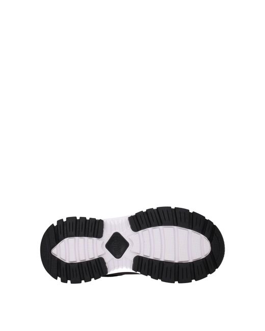 Couture Mujers Zapatillas Cuero Negro/Plata Versace Jeans de color Black