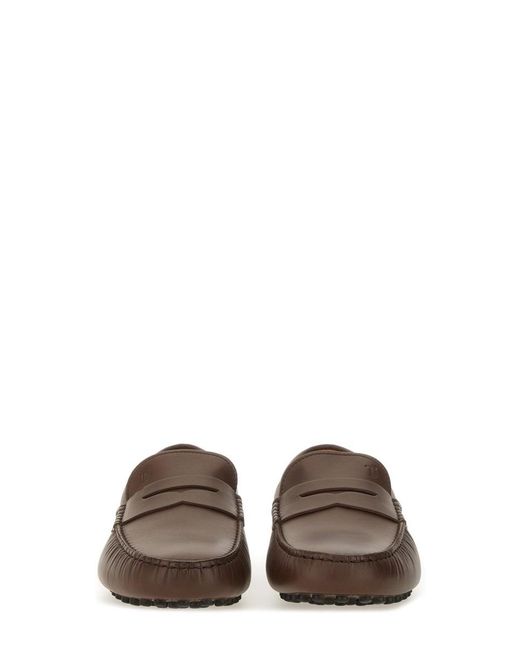 Tod's Brown Moccasin "Gommino Bubble"