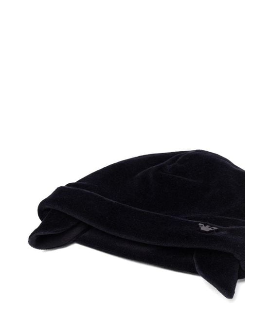 Emporio Armani Black Beanie Hat
