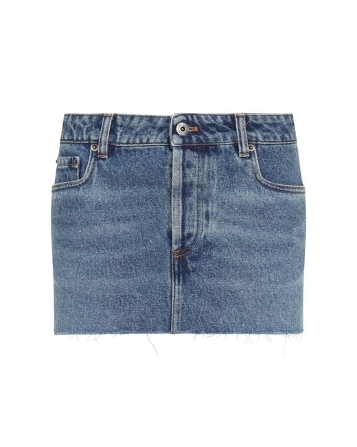 Miu Miu Blue Denim Skirt