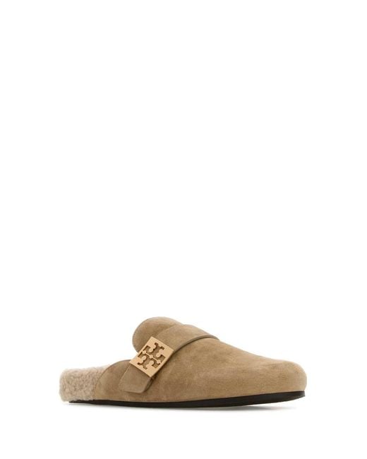 Tory Burch Brown Mellow Shearling Mule
