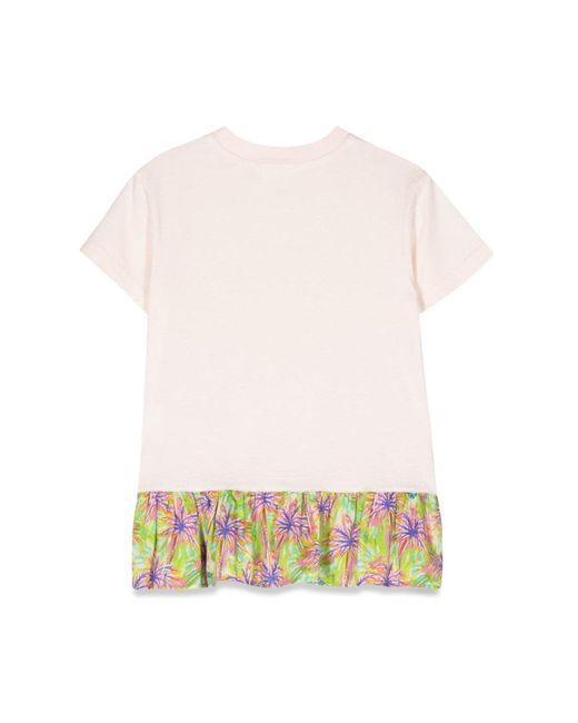 Palm Angels White Ruffles Teedress