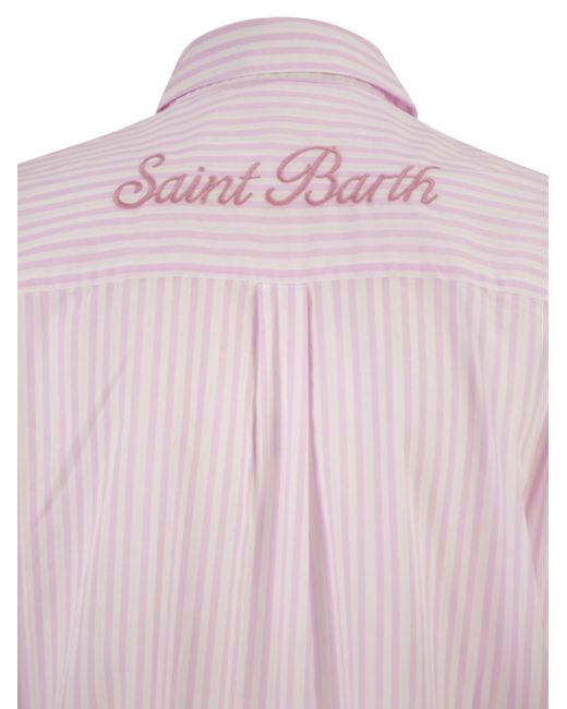Mc2 Saint Barth Pink Long 'Shirtdress' Shirt