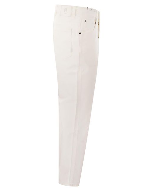 PT Torino Rebel Rechte Poot Jeans in het White voor heren