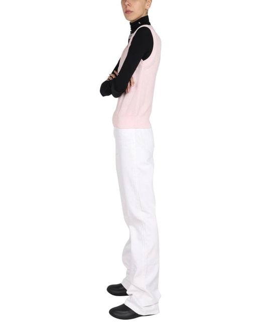 Raf Simons Pink Knitted Vest