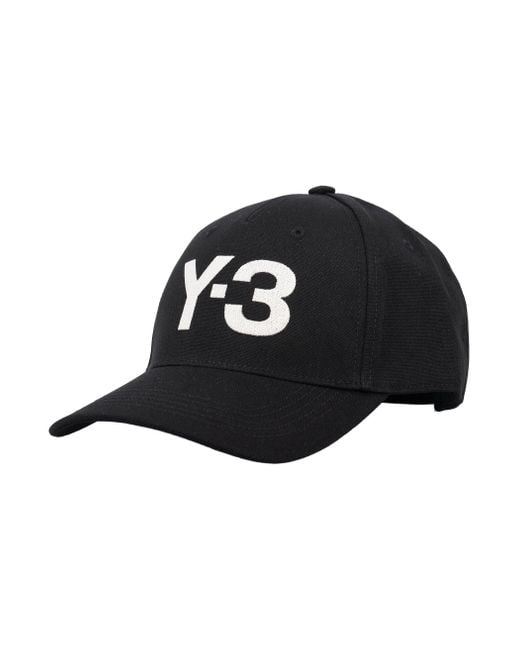 Y-3 Black Logo Cap for men