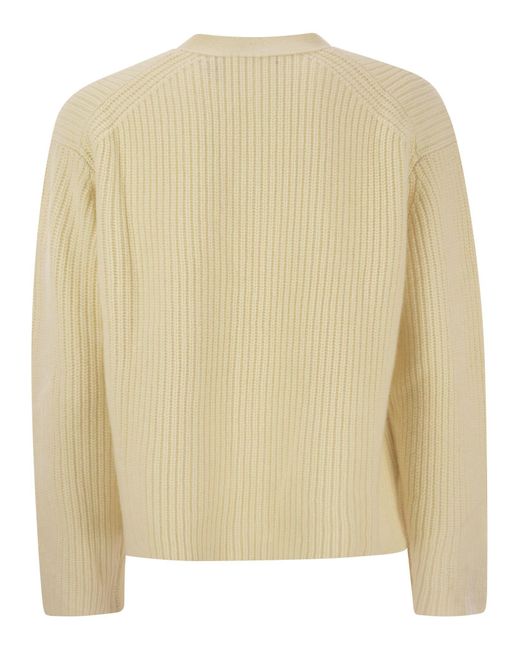 Basched Wool e Cashmere Cardigan di Polo Ralph Lauren in Natural
