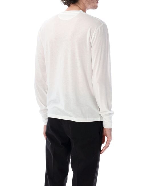 Tom Ford White Long Sleeve T-Shirt for men