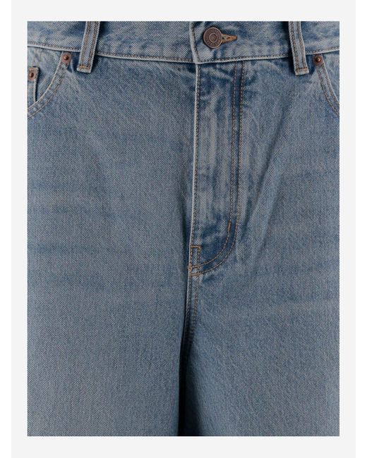Chloé Blue Wide Bein, hoch getailte Jeans