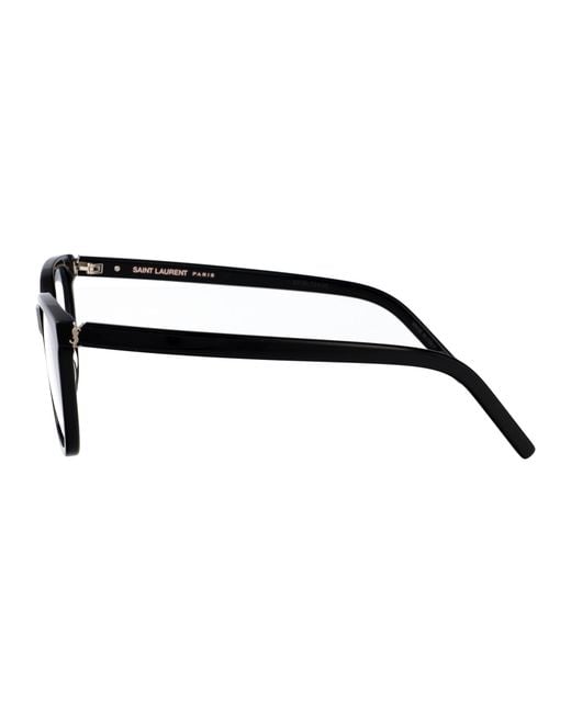 Saint Laurent Black Sl M128 Linea Monogram Eyeglasses