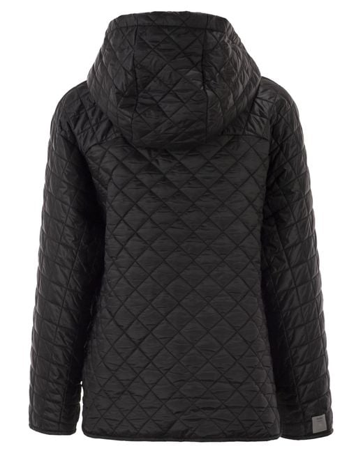 Max Mara Black Mtcgiorno Quilted Padded Jacket