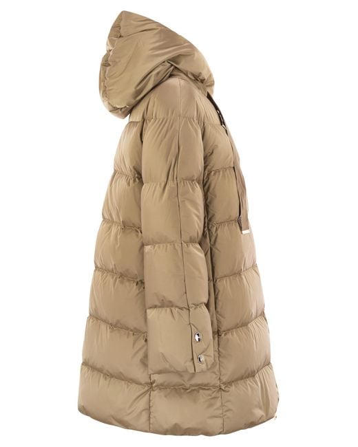 Herno Natural A-Shape Down Jacket With Hood