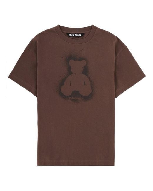 Palm Angels Brown T Shirt "Bear"