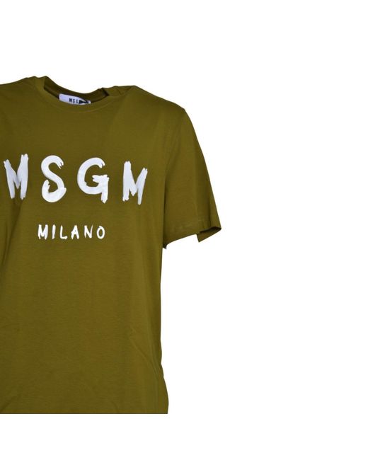 MSGM T-shirts En Polo's in het Green