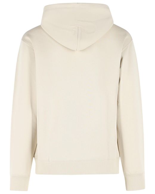 Drole de Monsieur White Dark Cotton Hoodie