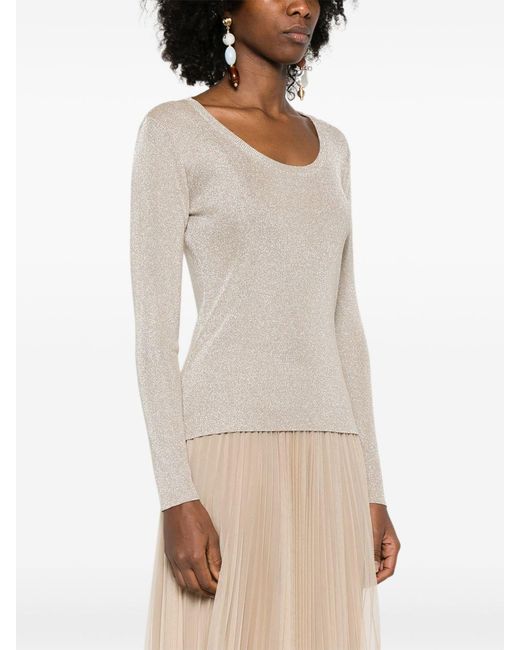 Fabiana Filippi White Crewneck Sweater