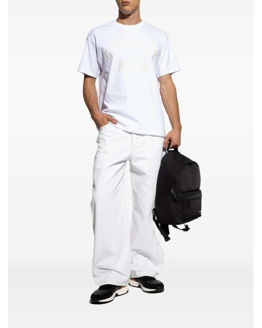 Givenchy White Logo Print T Shirt