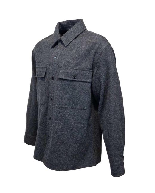 Jil Sander Blue Shirt Jacket for men