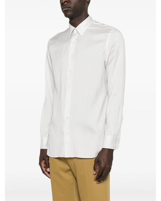 Lardini Camicia Uomo Ricerca in het White
