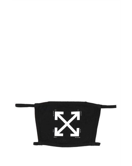 Off-White c/o Virgil Abloh Black Cotton Face Mask for men