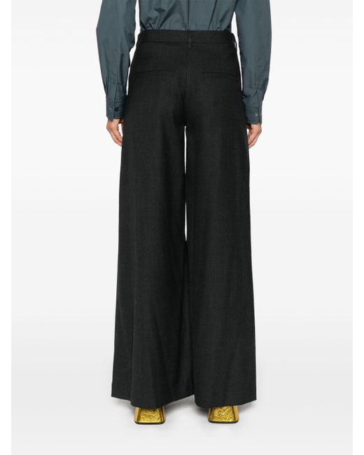 Theory Broek Met Wijde Pijpen in het Black