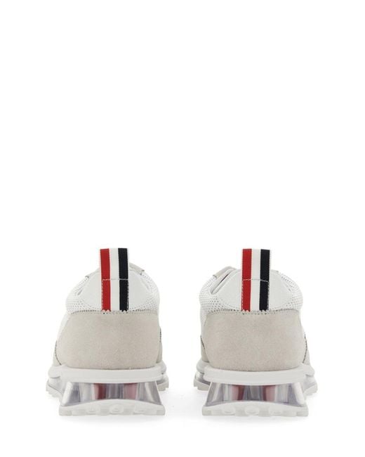 Thom Browne White Tech Runner Sneaker