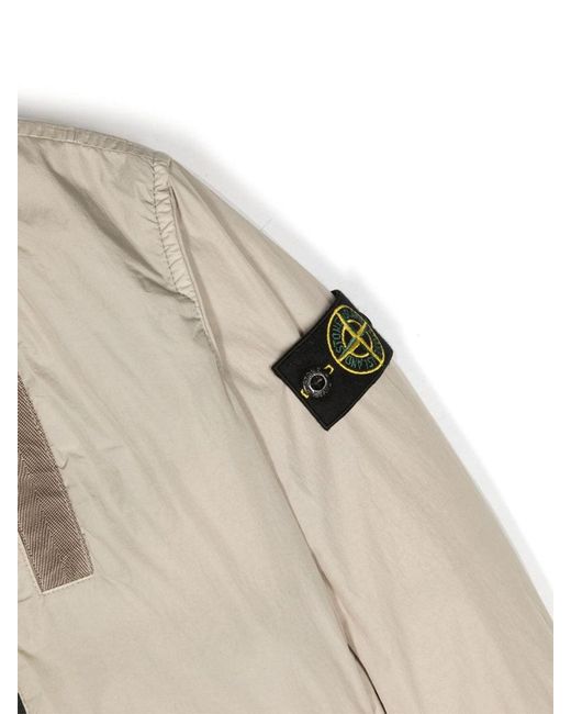 Stone Island Natural Jacket With Logo