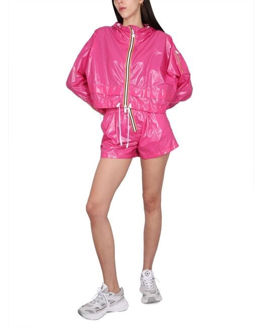 K-Way Pink Nylon Shorts