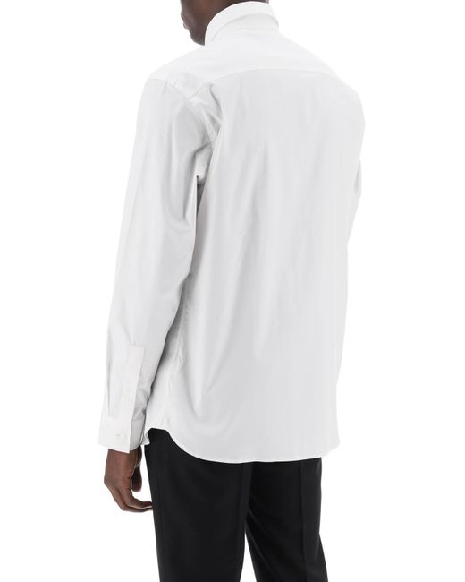 Burberry Sherfield -Shirt in Stretch -Baumwolle in White für Herren