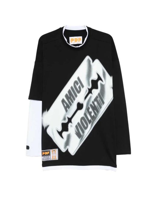 Sudadera con estampado gráfico PDF de color Black