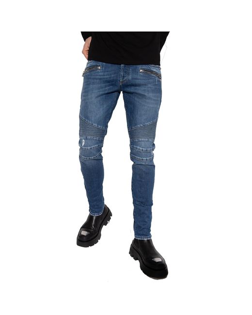 Balmain Slim Fit Jeans in het Blue voor heren