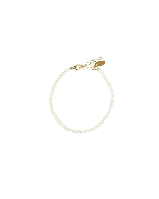 Hermina Athens White Oval Pearl Bracelet