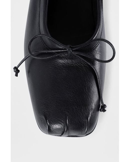 Ann Demeulemeester White Paloma Ballerina With Band
