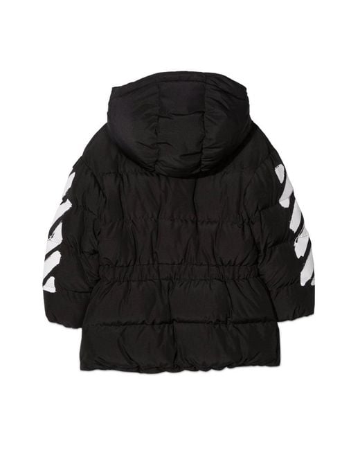 Off-White c/o Virgil Abloh Black Piumino Con Zip Diag