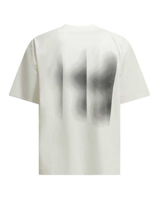 Goldwin White Crew Neck T Shirt With Logo
