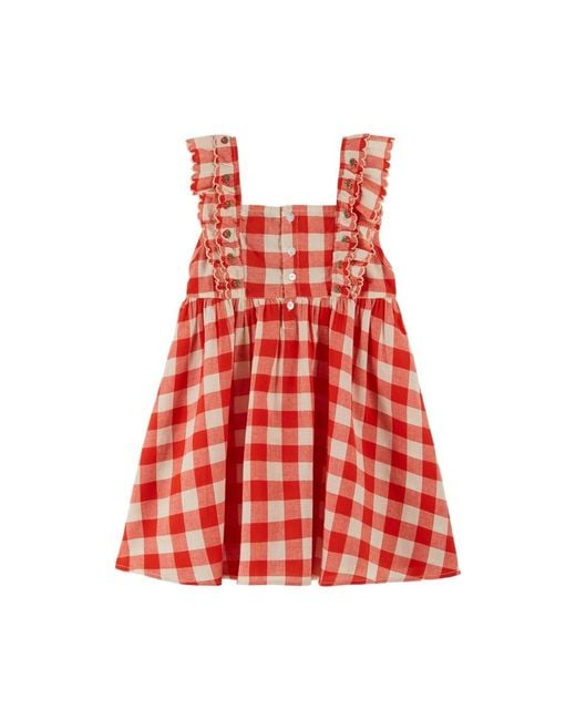 Emile Et Ida Red Vestito A Quadretti
