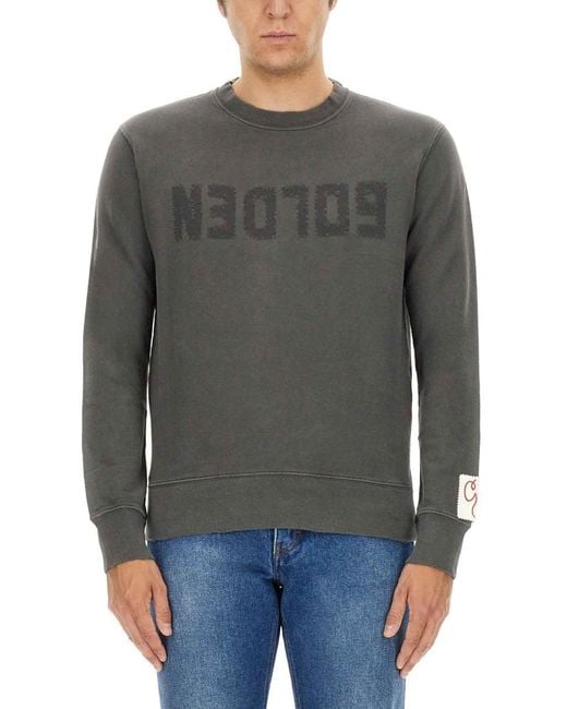 Golden Goose Deluxe Brand Classic Sweatshirt With Iconic Logo in Gray für Herren