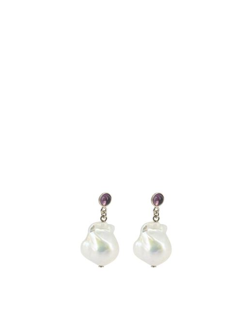 Chloé White "darcey" Pearl Earrings