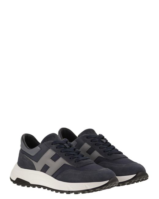 Hyperlight en daim et des baskets en toile Hogan pour homme en coloris Blue