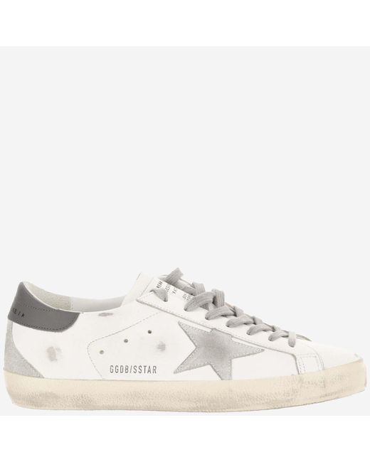 Golden Goose Deluxe Brand White Super Star Sneakers for men